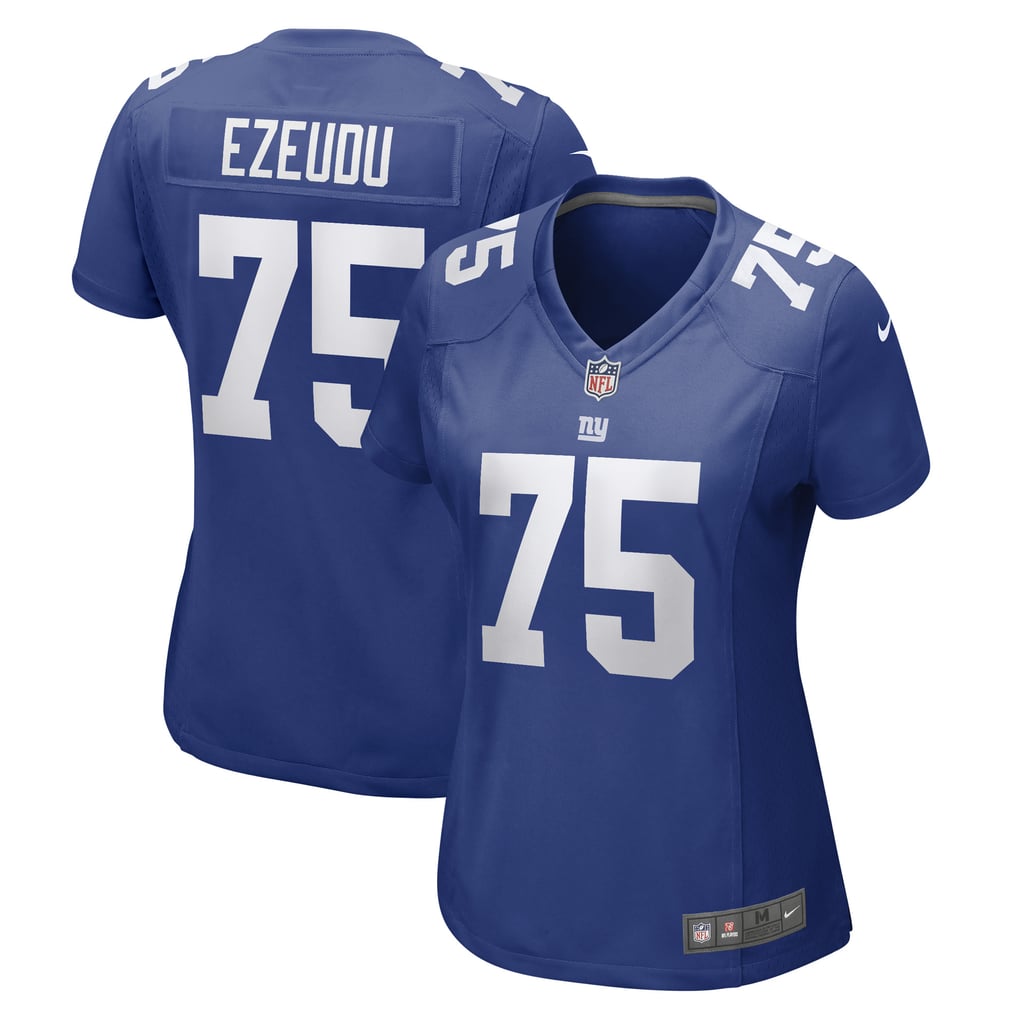 Women's New York Giants Joshua Ezeudu Nike Royal Game Player Jersey - Image 1