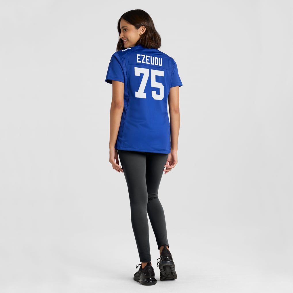 Women's New York Giants Joshua Ezeudu Nike Royal Game Player Jersey - Image 6