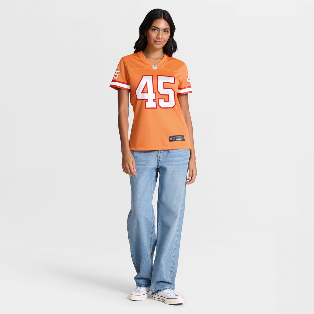 Women's Tampa Bay Buccaneers Josiah Trotter Nike Creamsicle Alternate  Game Jersey - Image 3
