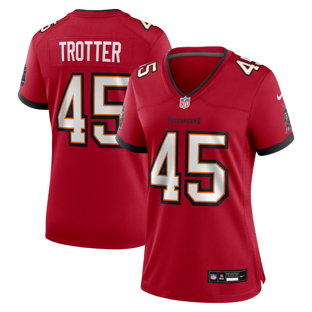Women's Tampa Bay Buccaneers Josiah Trotter Nike Red Team Game Jersey - Image 1
