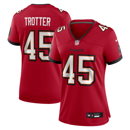 Women's Tampa Bay Buccaneers Josiah Trotter Nike Red Team Game Jersey - Image 1