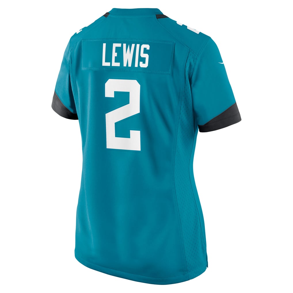 Women's Jacksonville Jaguars Jourdan Lewis Nike  Teal Team Game Jersey - Image 4