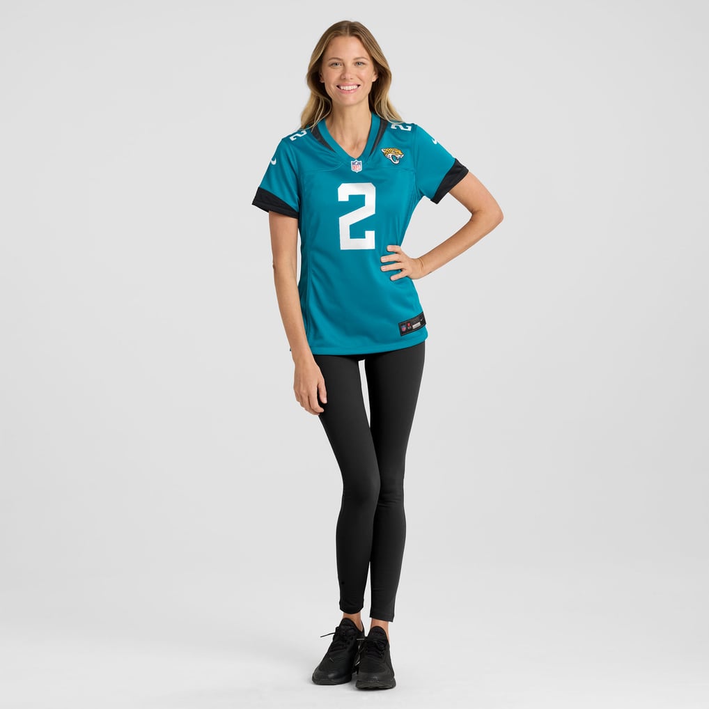 Women's Jacksonville Jaguars Jourdan Lewis Nike  Teal Team Game Jersey - Image 5
