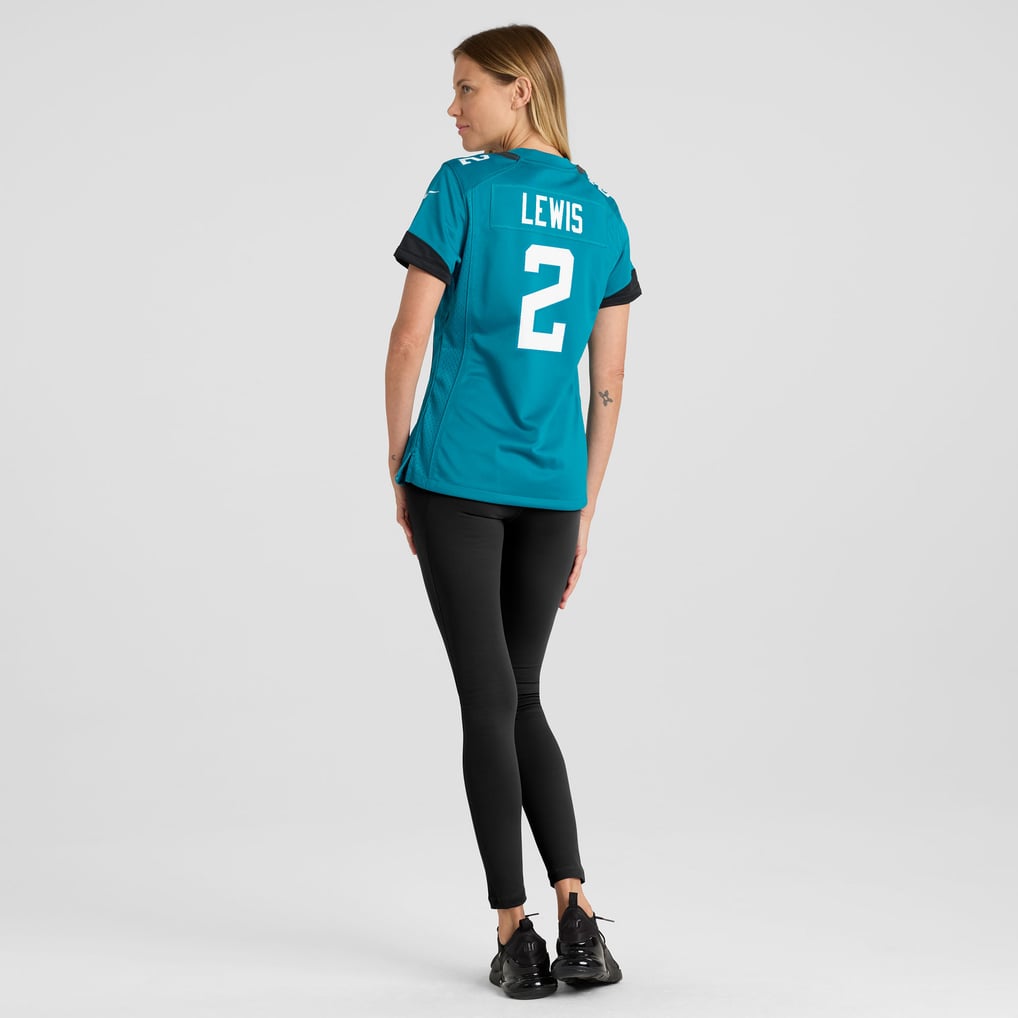 Women's Jacksonville Jaguars Jourdan Lewis Nike  Teal Team Game Jersey - Image 6