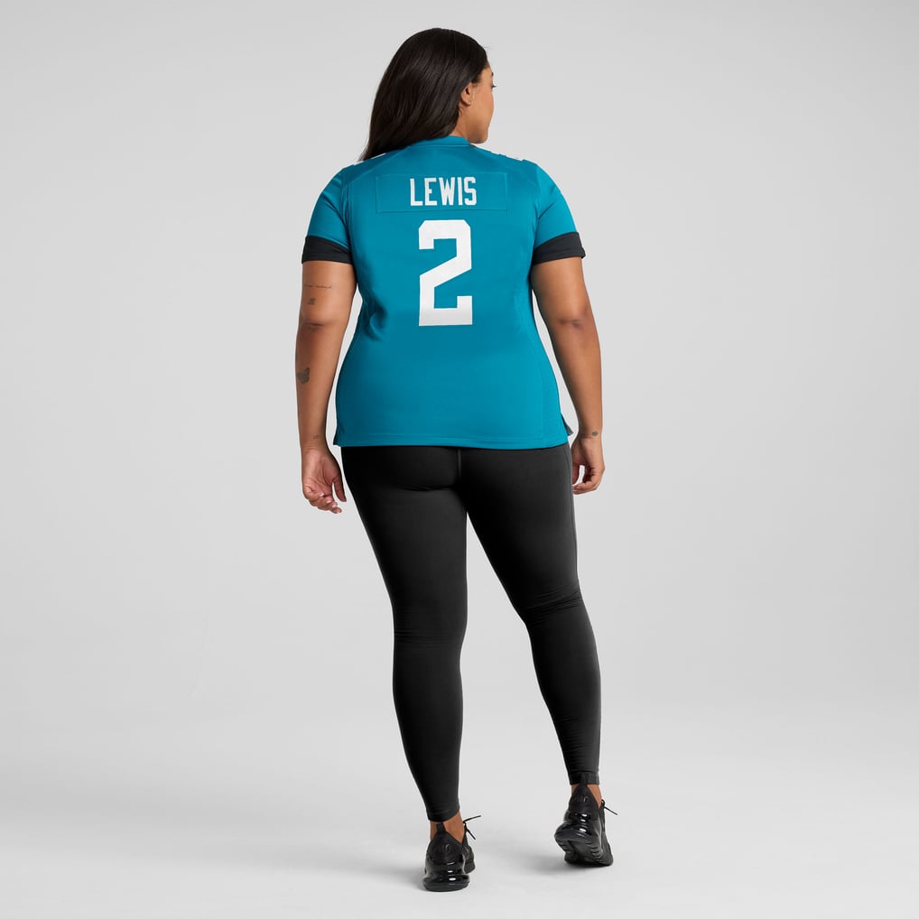 Women's Jacksonville Jaguars Jourdan Lewis Nike  Teal Team Game Jersey - Image 8
