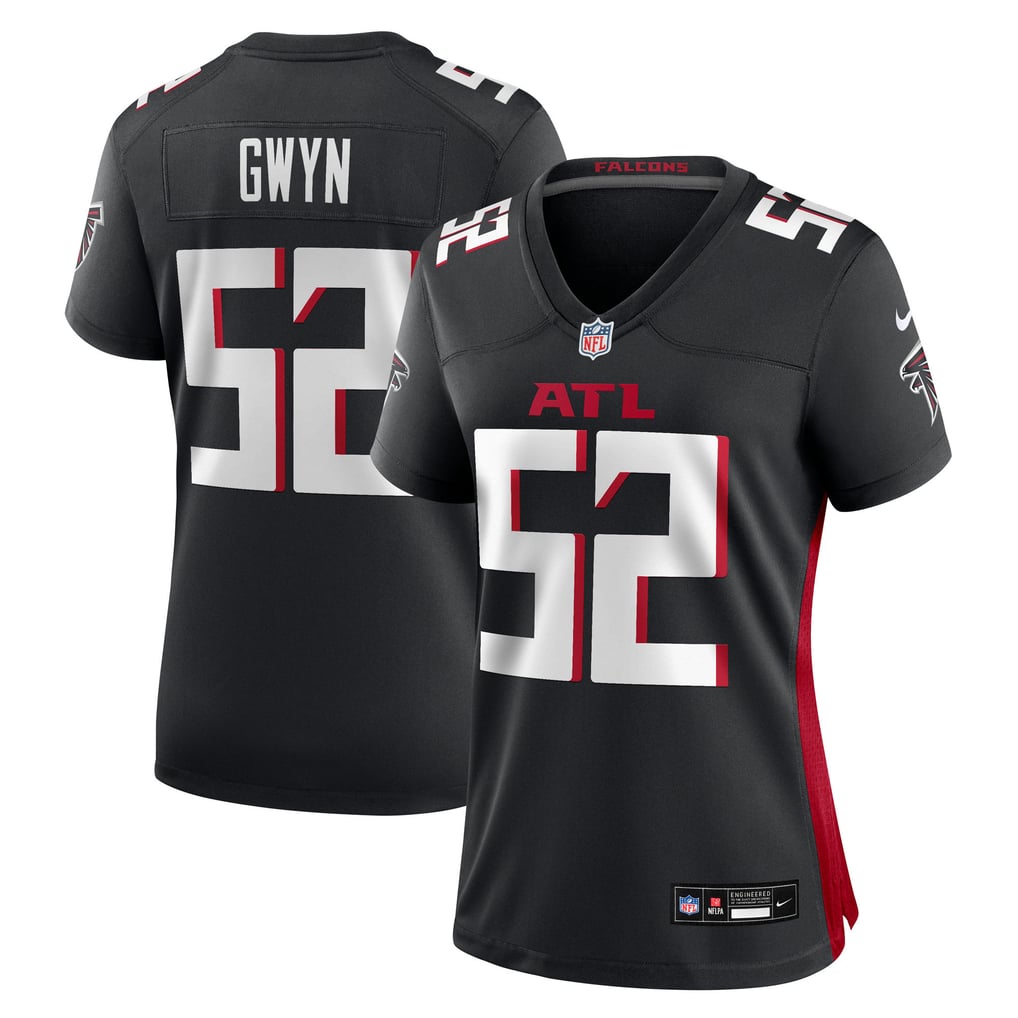 Women's Atlanta Falcons Jovaughn Gwyn Nike Black Team Game Jersey