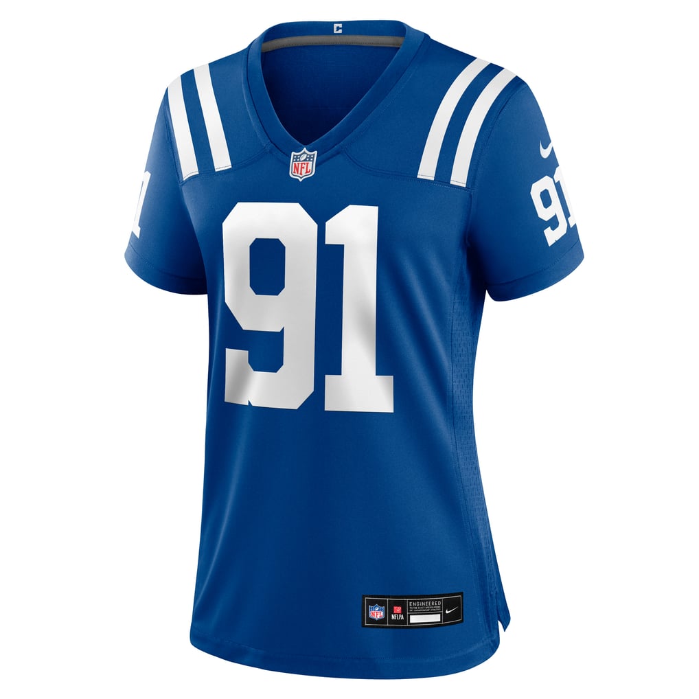 Women's Indianapolis Colts JT Tuimoloau Nike  Royal Team Game Jersey - Image 3