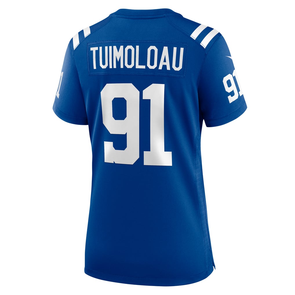 Women's Indianapolis Colts JT Tuimoloau Nike  Royal Team Game Jersey - Image 4