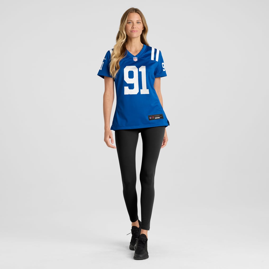Women's Indianapolis Colts JT Tuimoloau Nike  Royal Team Game Jersey - Image 5