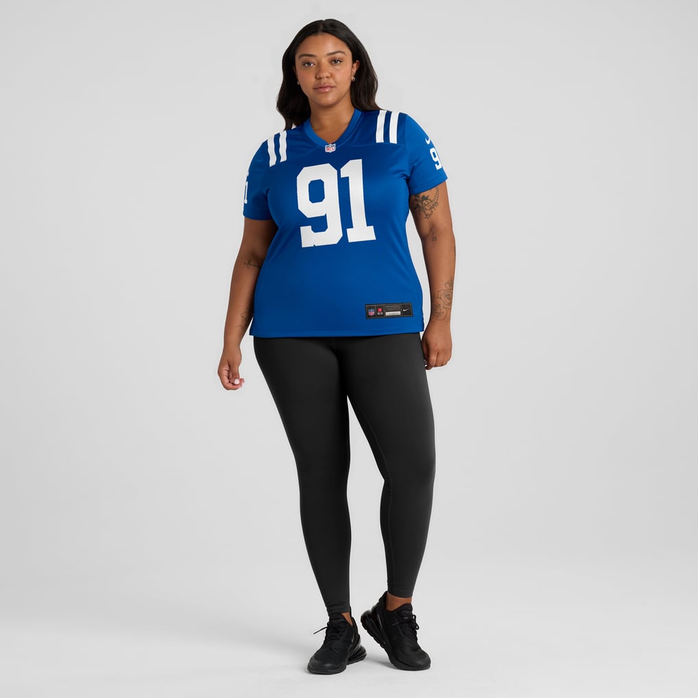 Women's Indianapolis Colts JT Tuimoloau Nike  Royal Team Game Jersey - Image 7