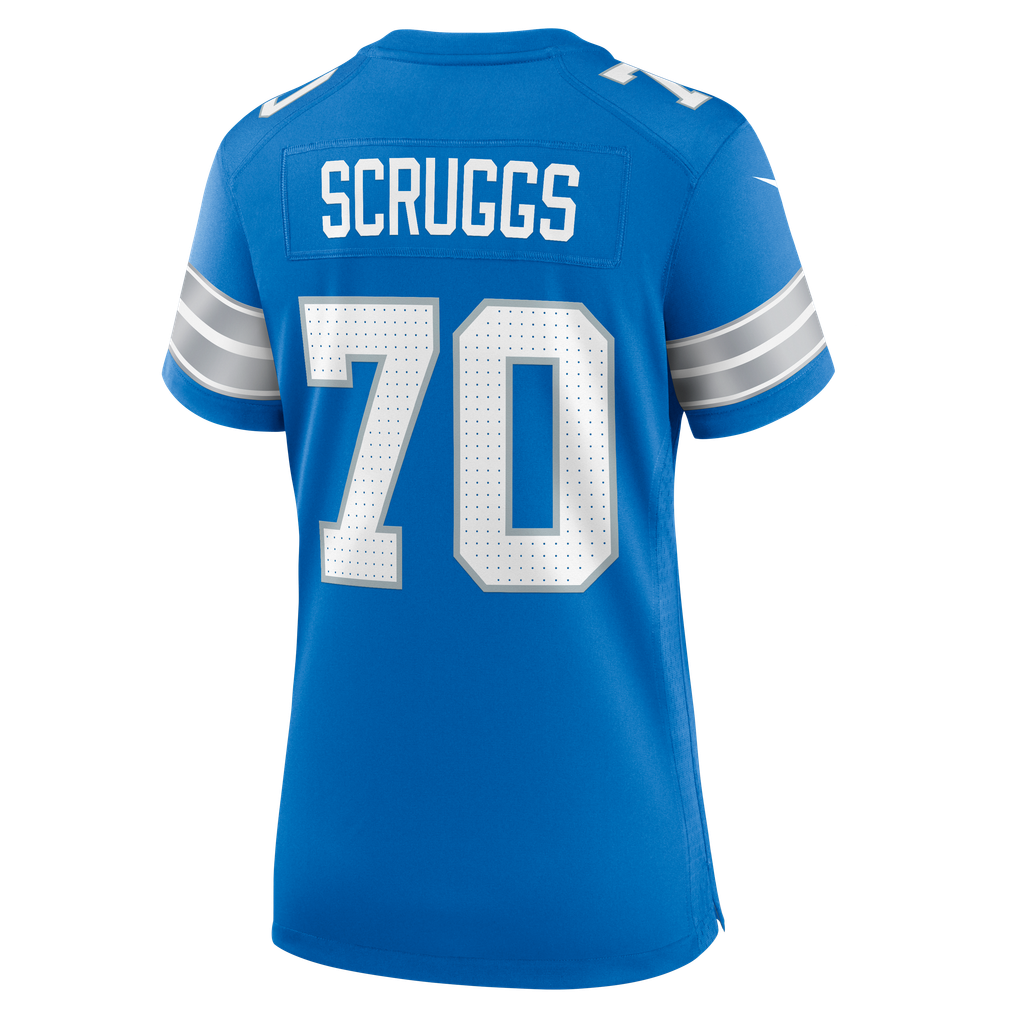 Women's Detroit Lions Juice Scruggs Nike  Blue Team Game Jersey - Image 4