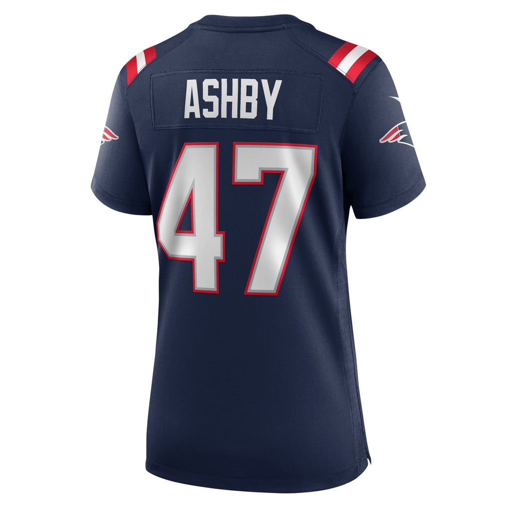 Women's New England Patriots Julian Ashby Nike  Navy Team Game Jersey - Image 4