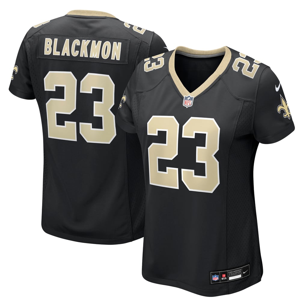 Women's New Orleans Saints Julian Blackmon Nike  Black Team Game Jersey - Image 2
