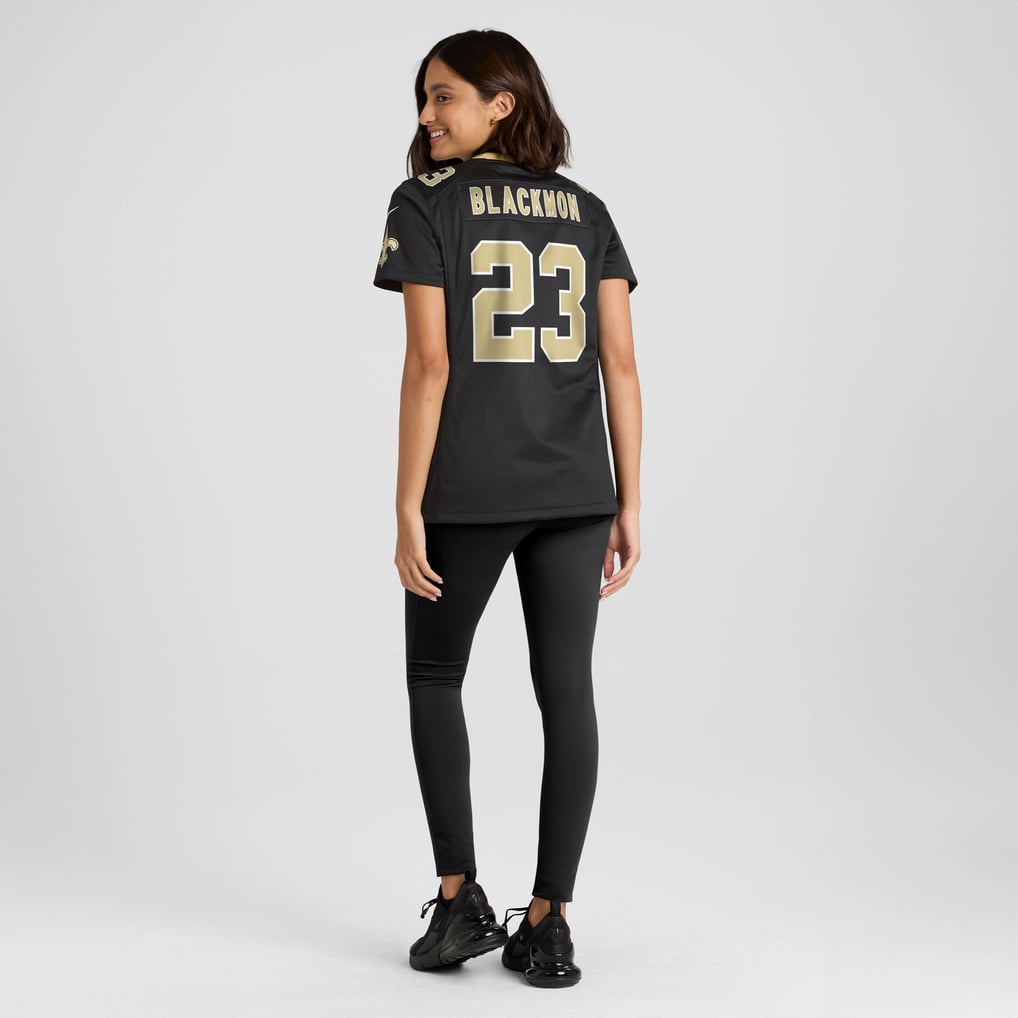 Women's New Orleans Saints Julian Blackmon Nike  Black Team Game Jersey - Image 6