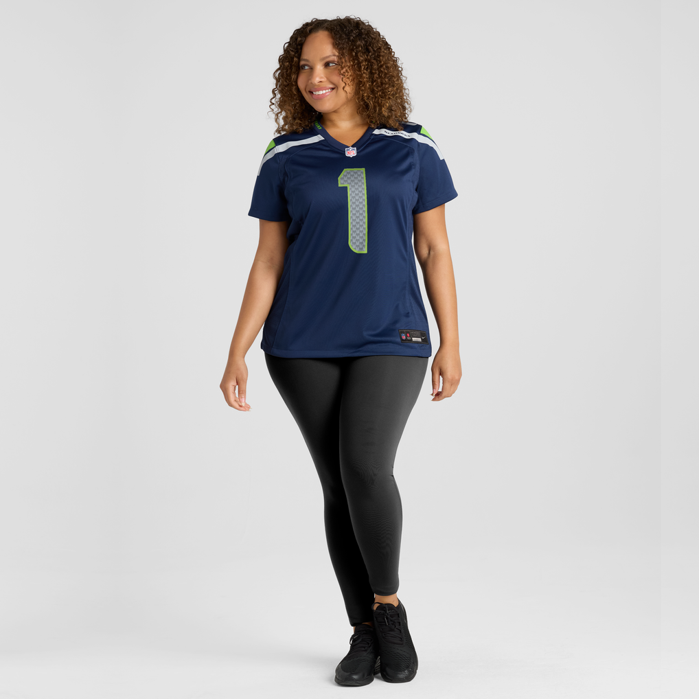 Women's Seattle Seahawks Julian Neal Nike College Navy Team Game Jersey - Image 5