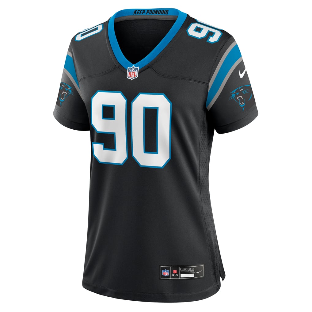 Women's Carolina Panthers Julius Peppers Nike Black Retired Player Game Jersey - Image 3