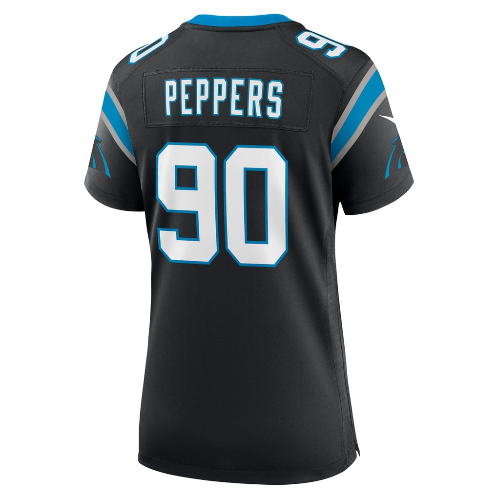Women's Carolina Panthers Julius Peppers Nike Black Retired Player Game Jersey - Image 4