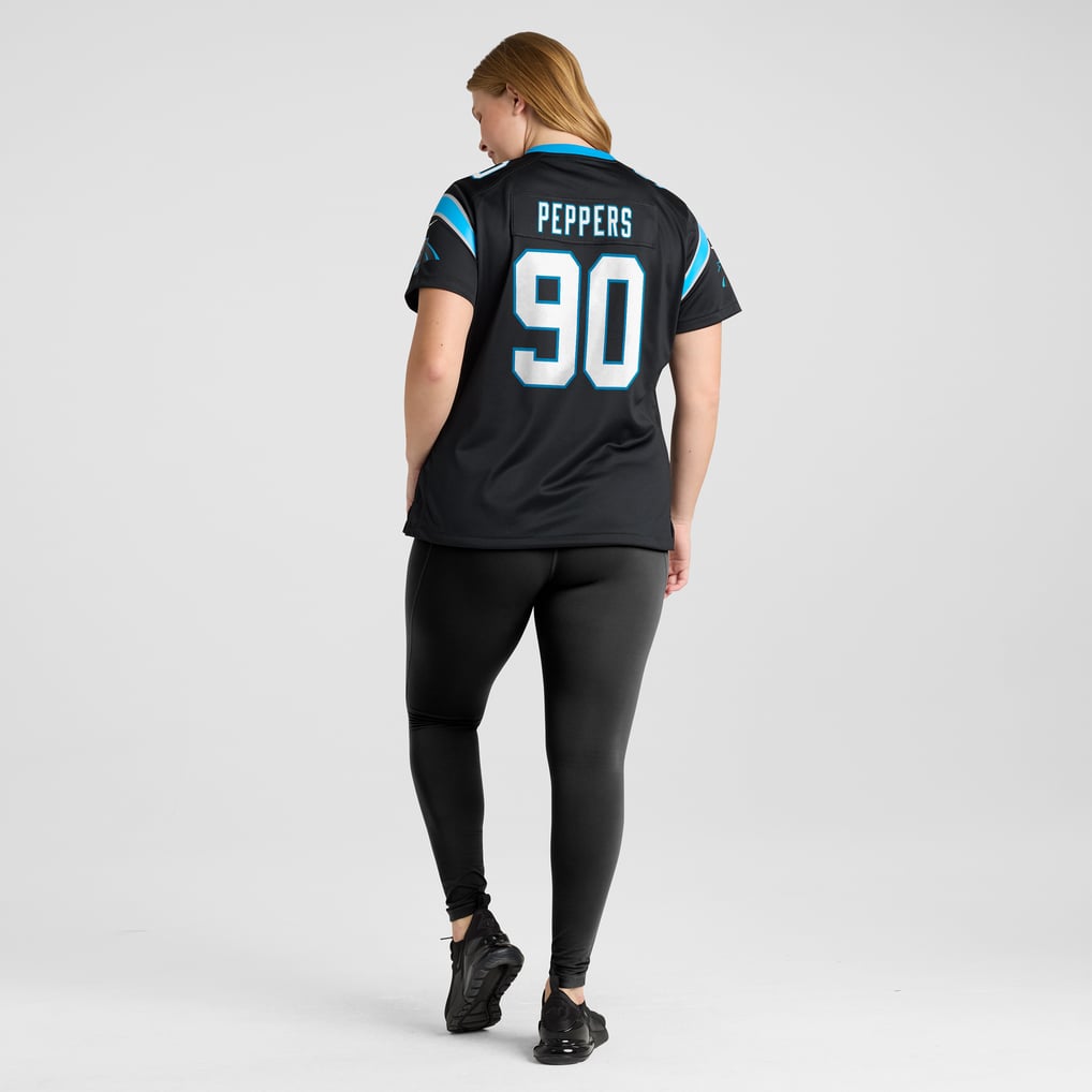 Women's Carolina Panthers Julius Peppers Nike Black Retired Player Game Jersey - Image 8