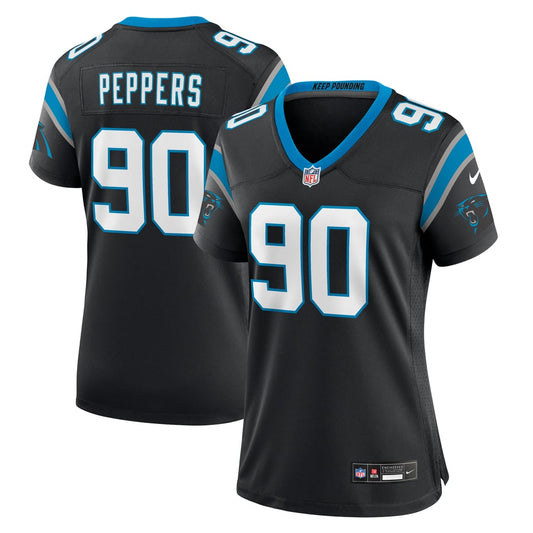 Women's Carolina Panthers Julius Peppers Nike Black Retired Player Game Jersey - Image 1