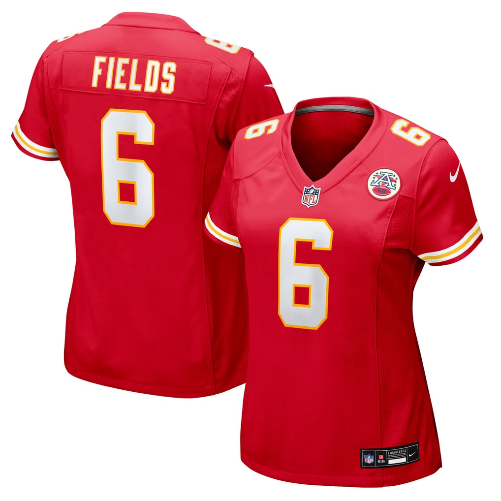 Women's Kansas City Chiefs Justin Fields Nike Red Team Game Jersey - Image 1