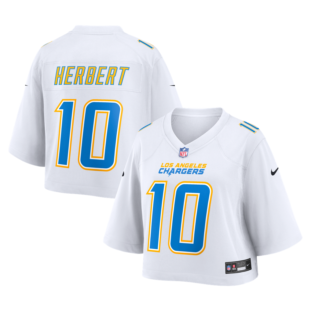 Women's Los Angeles Chargers Justin Herbert Nike Gold Alternate Charger Power Legend Player Performance Top - Image 2