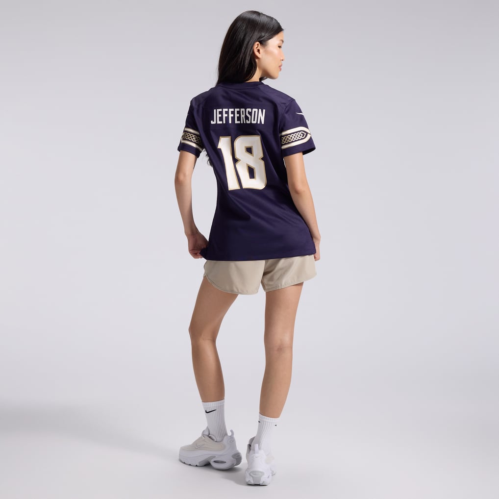Women's Minnesota Vikings Justin Jefferson Nike Purple 2026 Rivalries Collection Game Jersey - Image 6