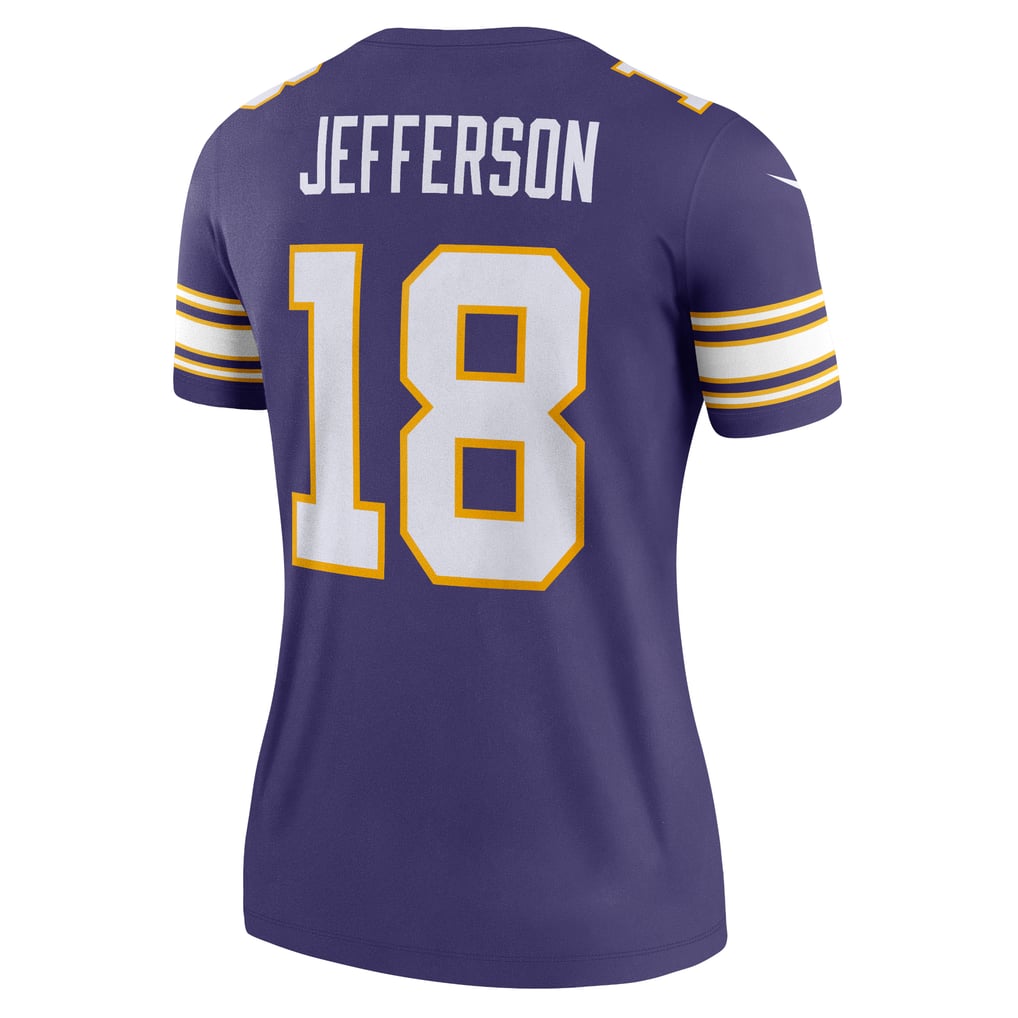 Women's Minnesota Vikings Justin Jefferson Nike  Purple Alternate Legend Player Performance Top - Image 4