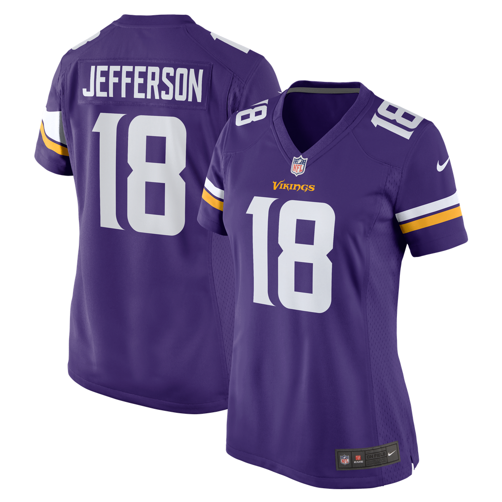 Women's Minnesota Vikings Justin Jefferson Nike Purple Game Jersey - Image 2