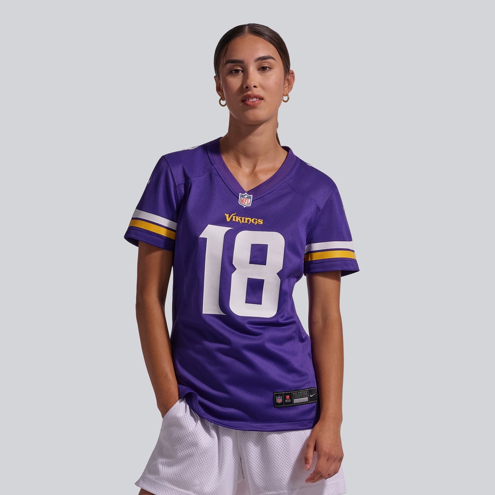 Women's Minnesota Vikings Justin Jefferson Nike Purple Game Jersey - Image 3
