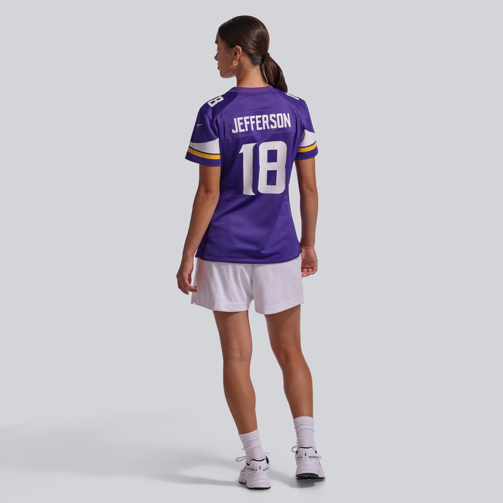 Women's Minnesota Vikings Justin Jefferson Nike Purple Game Jersey - Image 6
