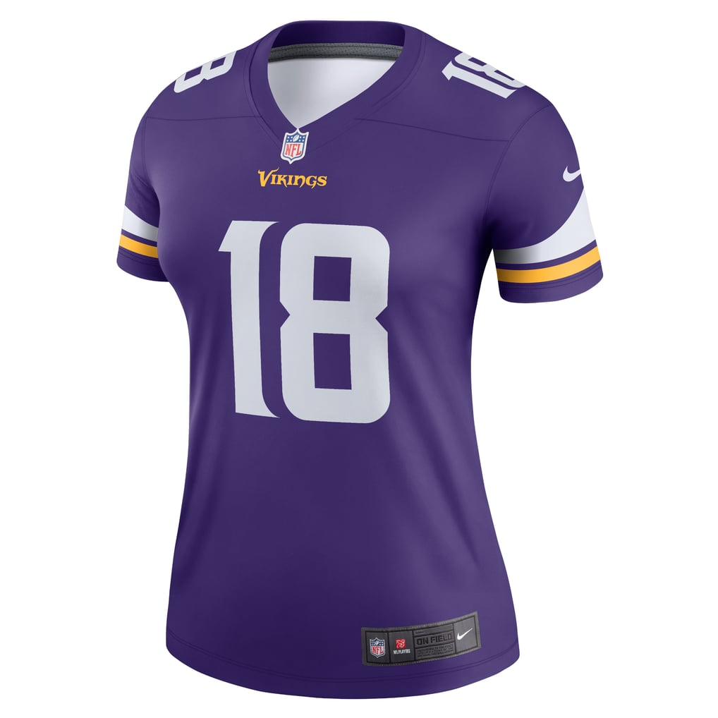 Women's Minnesota Vikings Justin Jefferson Nike  Purple Legend Player Performance Top - Image 3