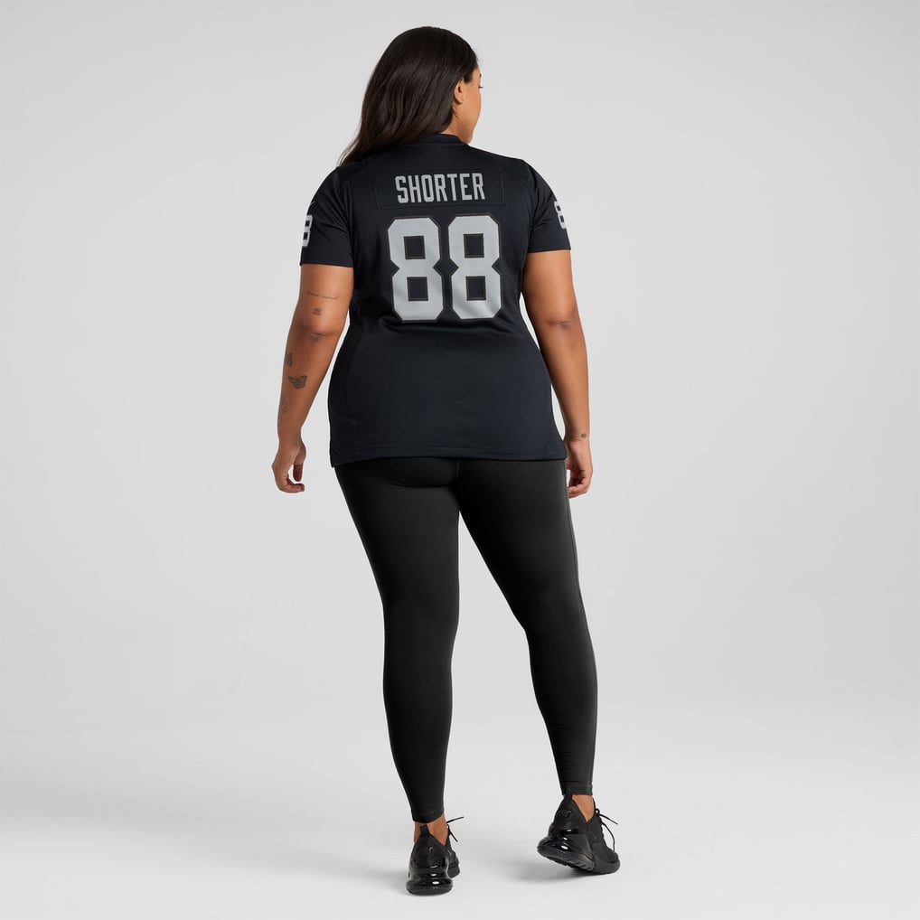 Women's Las Vegas Raiders Justin Shorter Nike  Black Team Game Jersey - Image 8