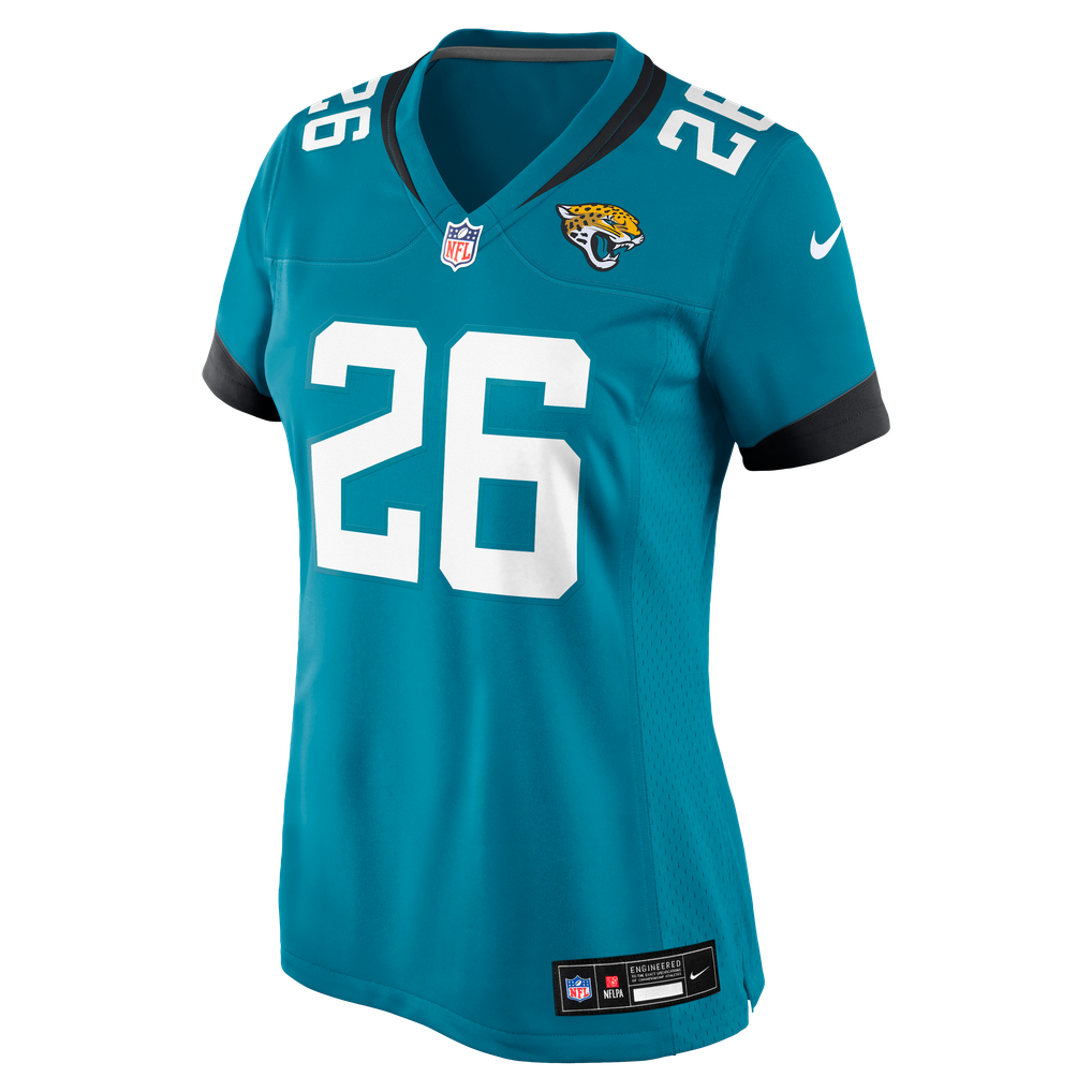 Women's Jacksonville Jaguars Kaevon Merriweather Nike Teal Team Game Jersey - Image 7