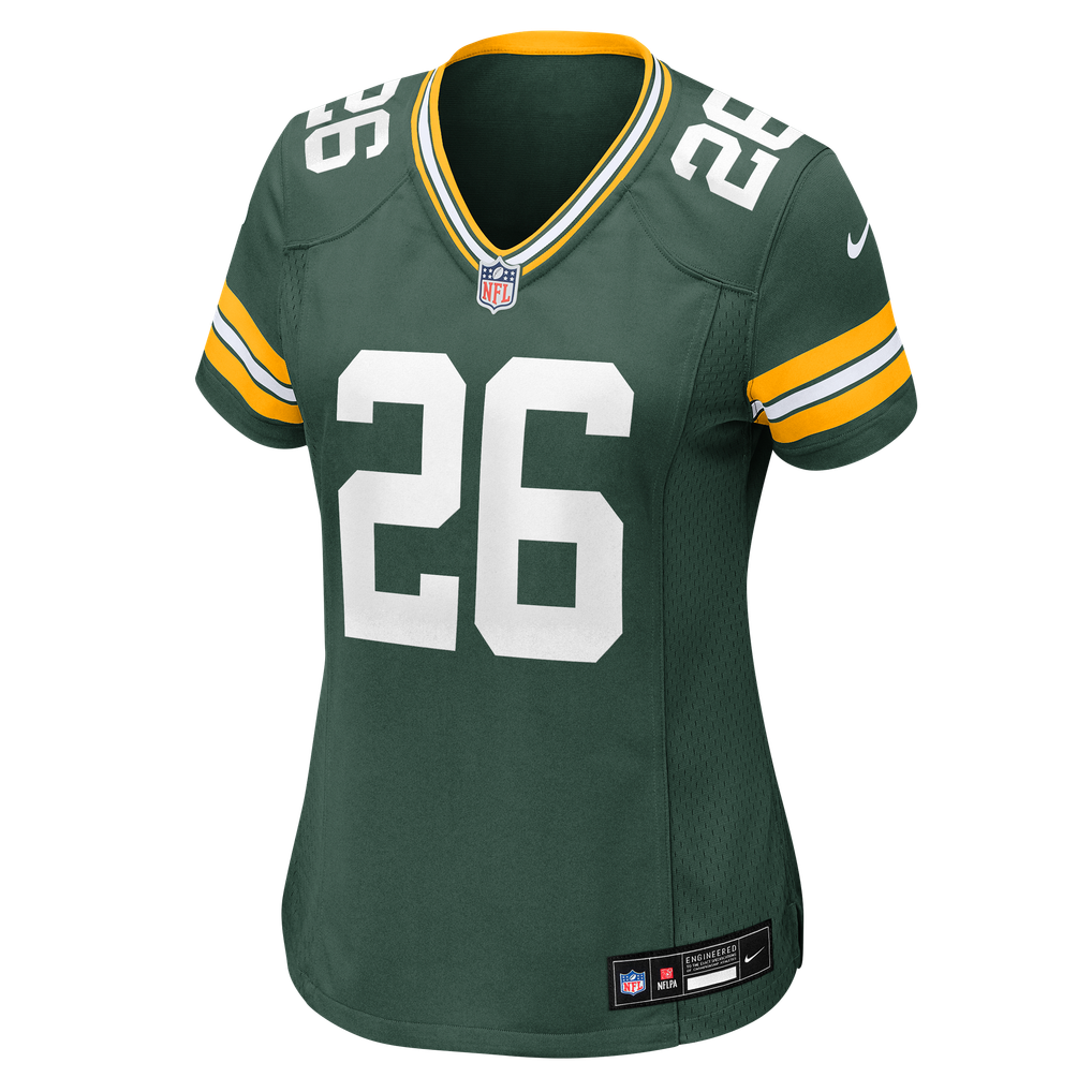 Women's Green Bay Packers Kaleb Johnson Nike Green Team Game Jersey - Image 5