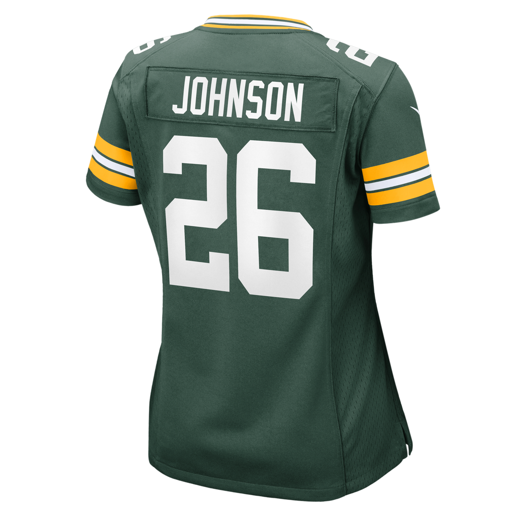 Women's Green Bay Packers Kaleb Johnson Nike Green Team Game Jersey - Image 6