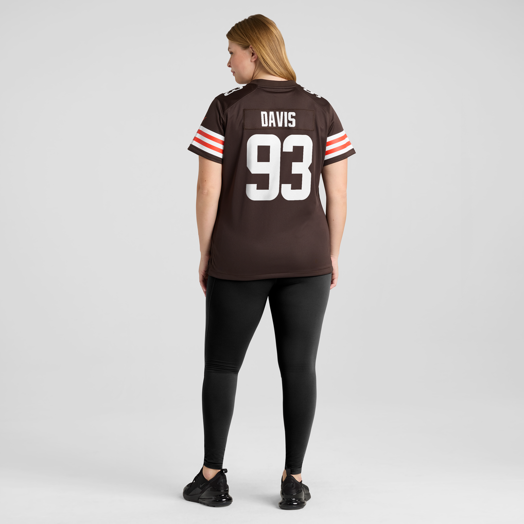Women's Cleveland Browns Kalia Davis Nike Brown Team Game Jersey - Image 6