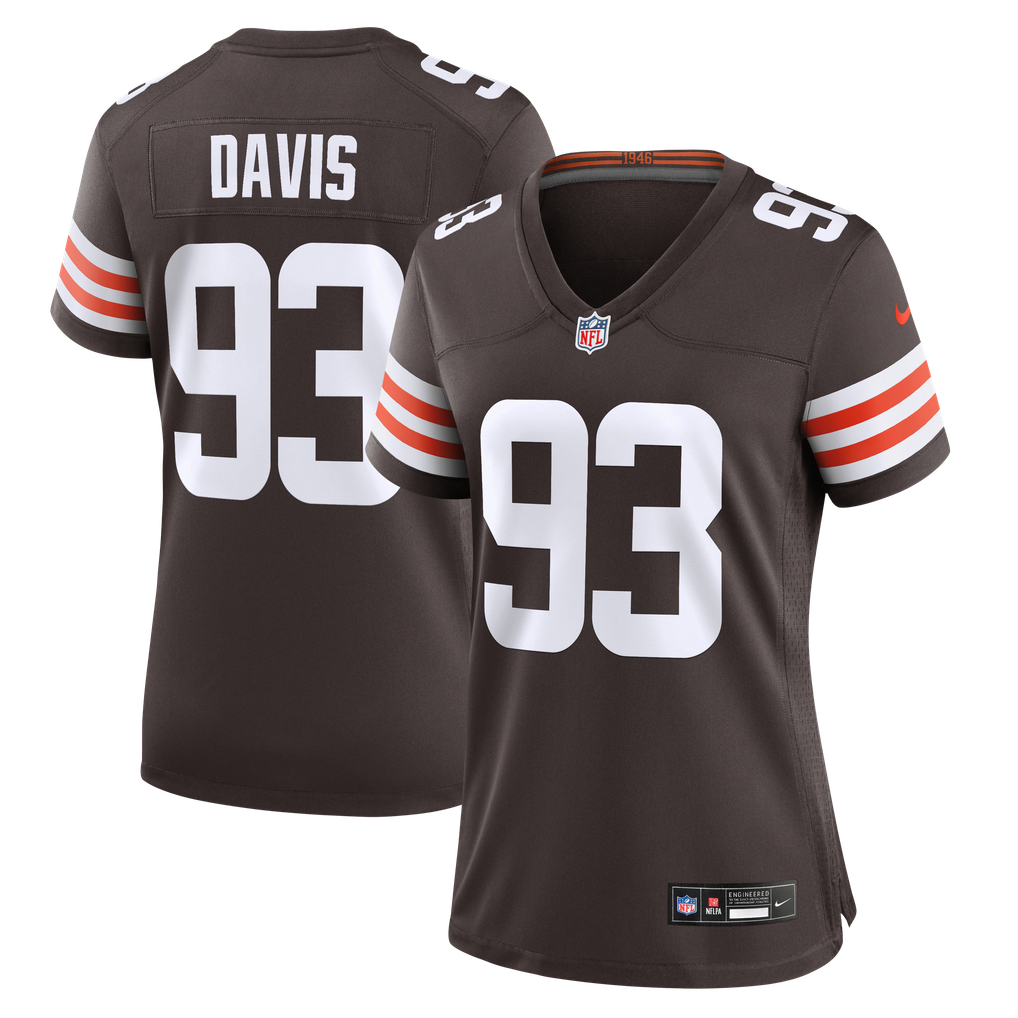 Women's Cleveland Browns Kalia Davis Nike Brown Team Game Jersey - Image 1