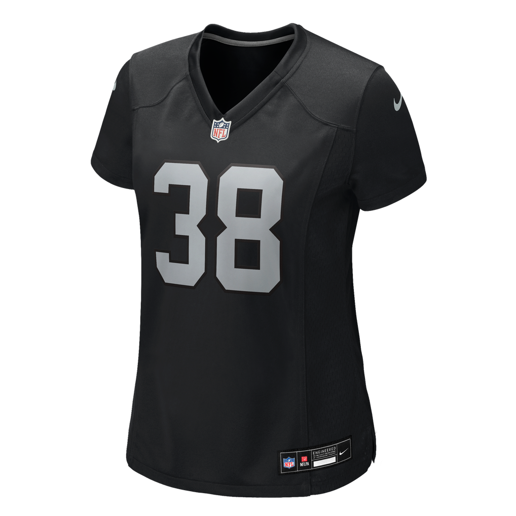 Women's Las Vegas Raiders Kansei Matsuzawa Nike Black Team Game Jersey - Image 7