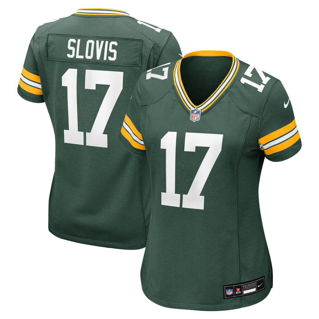 Women's Green Bay Packers Kedon Slovis Nike Green Team Game Jersey - Image 2