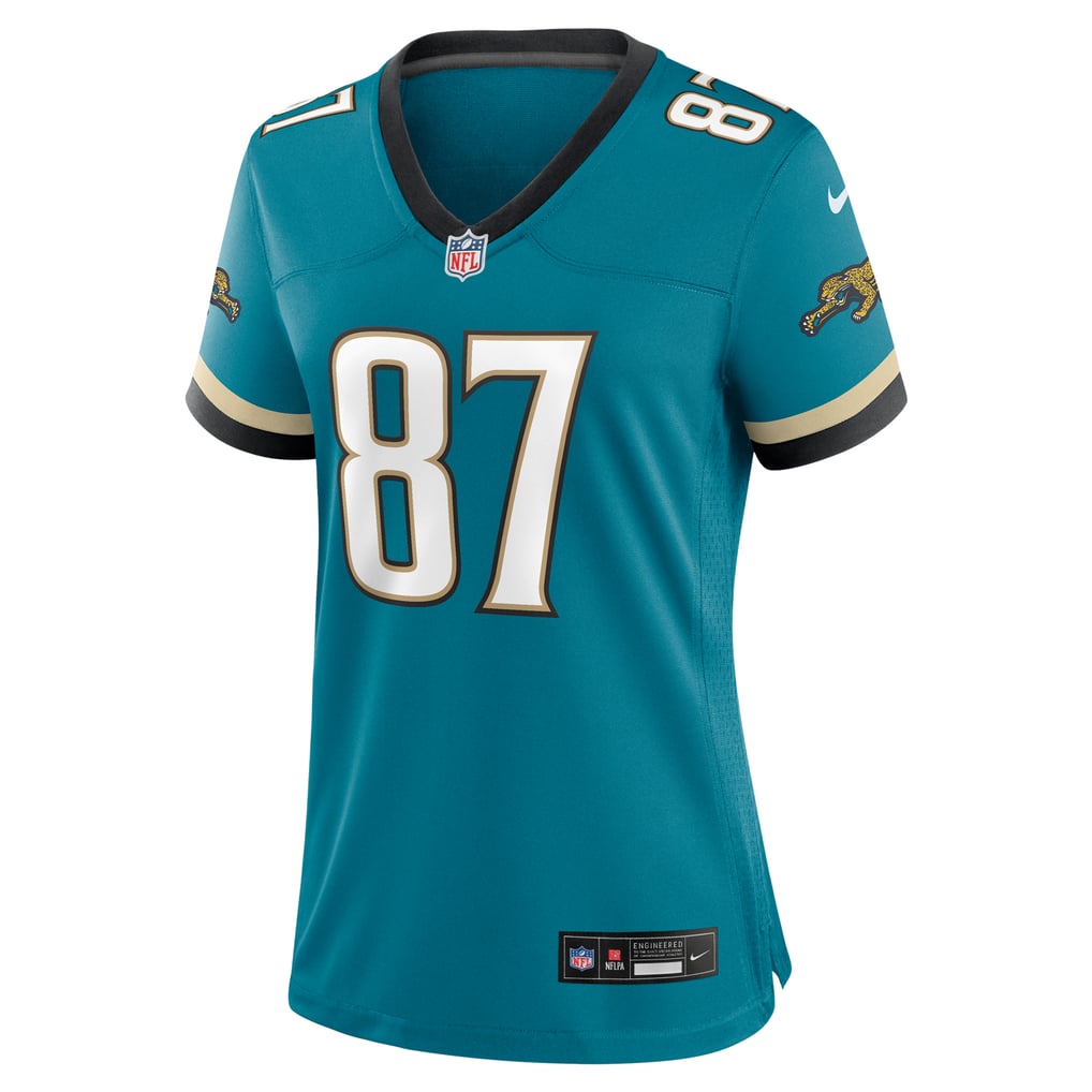 Women's Jacksonville Jaguars Keenan McCardell Nike Teal Prowler Throwback Retired Player Game Jersey - Image 3