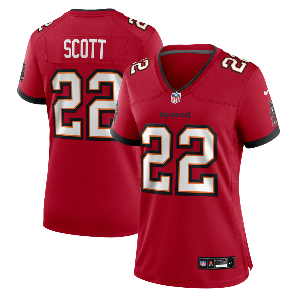 Women's Tampa Bay Buccaneers Keionte Scott Nike Red Team Game Jersey - Image 1