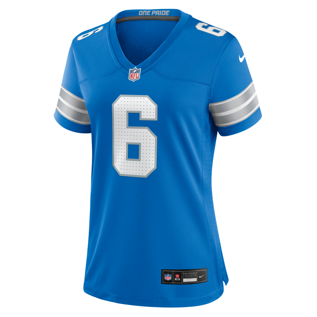 Women's Detroit Lions Keith Abney II Nike Blue Team Game Jersey - Image 7