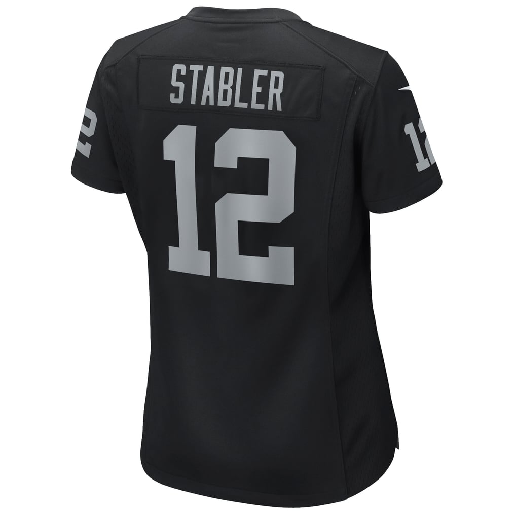 Women's Las Vegas Raiders Ken Stabler Nike Black Game Retired Player Jersey - Image 4