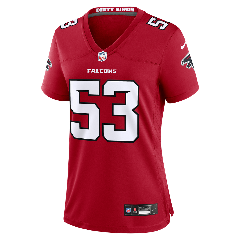 Women's Atlanta Falcons Kendal Daniels Nike Red Team Game Jersey