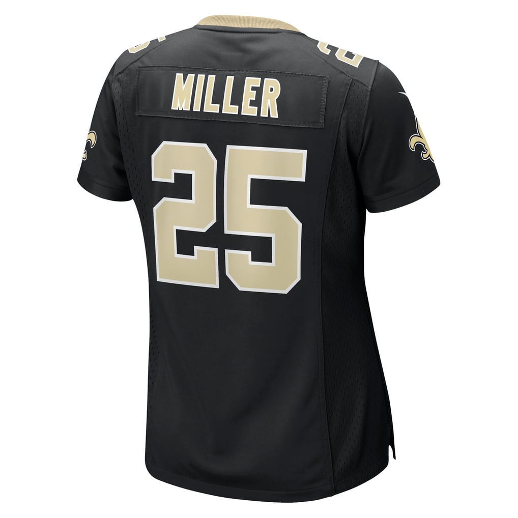 Women's New Orleans Saints Kendre Miller Nike  Black Team Game Jersey - Image 4