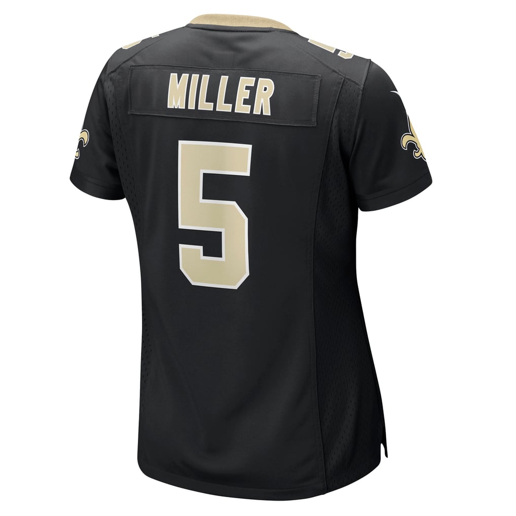 Women's New Orleans Saints Kendre Miller Nike  Black Team Game Jersey - Image 4