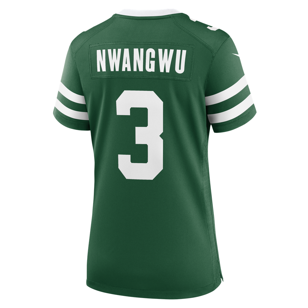 Women's New York Jets Kene Nwangwu Nike Legacy Green Team Game Jersey - Image 8