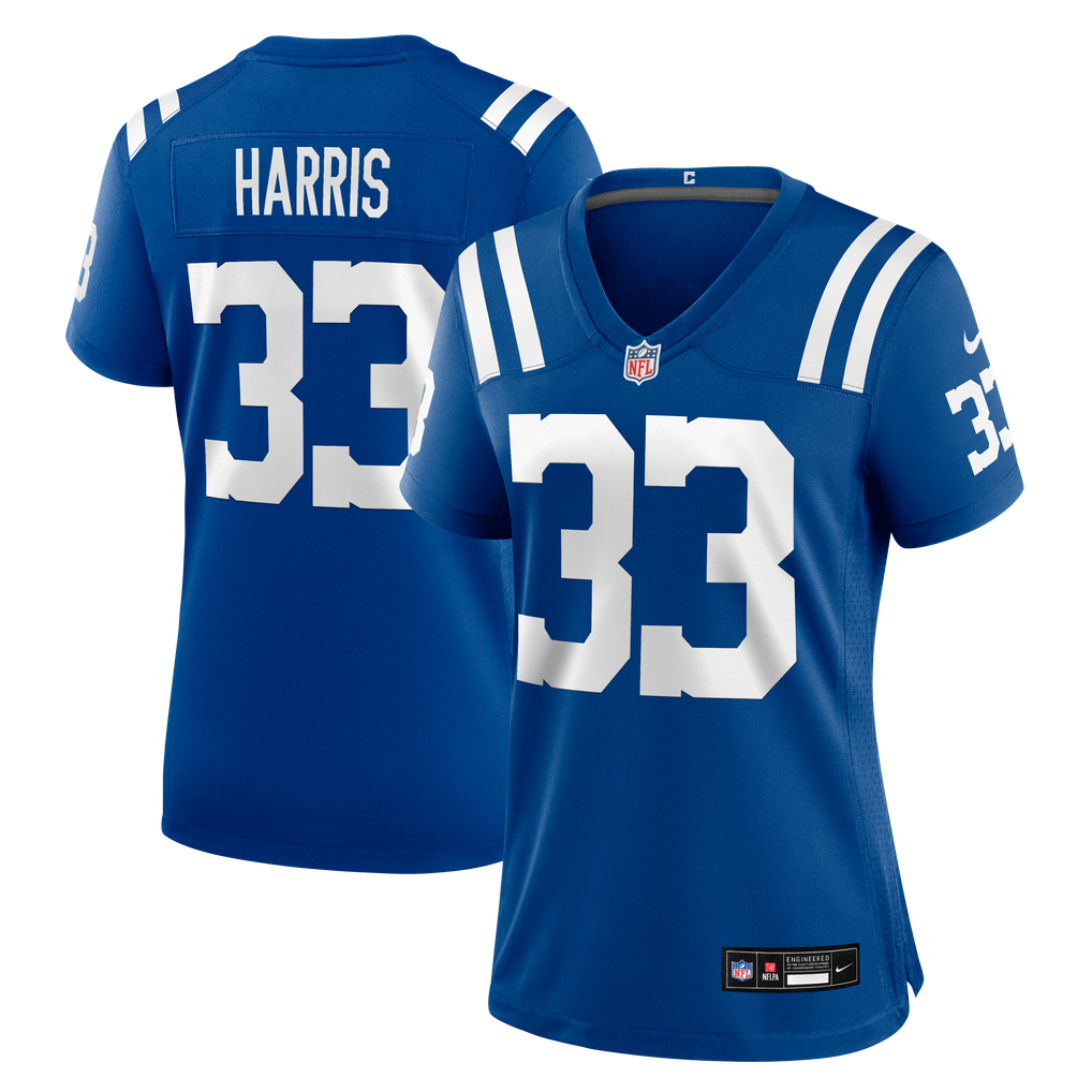 Women's Indianapolis Colts Kenneth Harris Nike Royal Team Game Jersey - Image 2