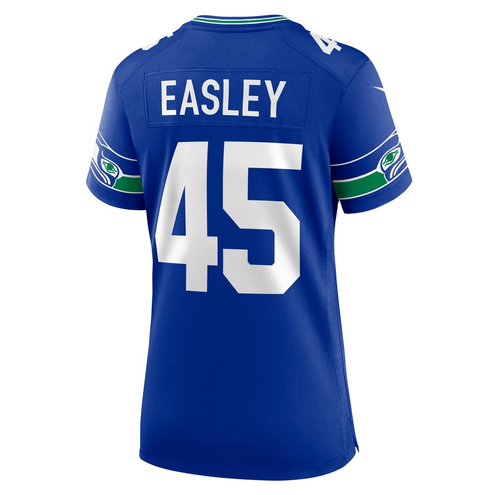 Women's Seattle Seahawks Kenny Easley Nike Royal Throwback Retired Player Game Jersey - Image 4