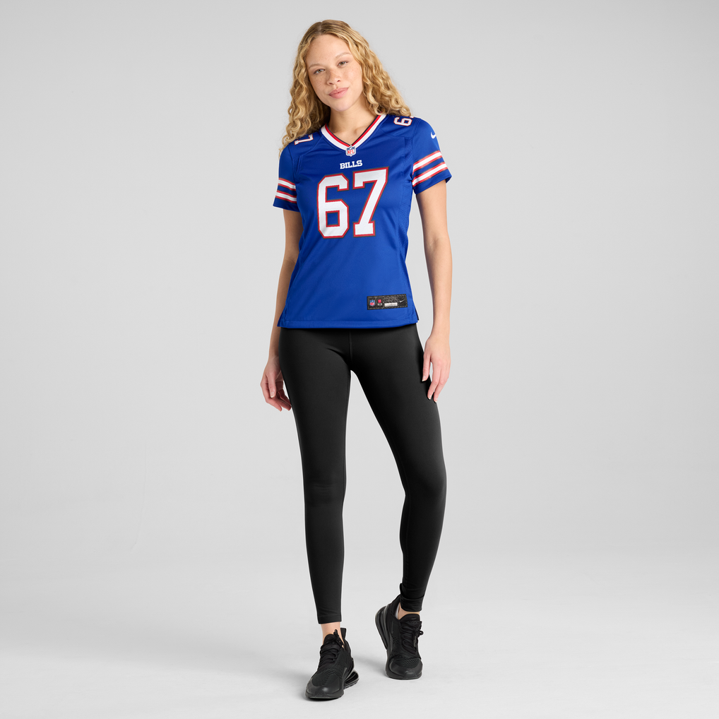 Women's Buffalo Bills Kent Hull Nike Royal Game Retired Player Jersey - Image 5